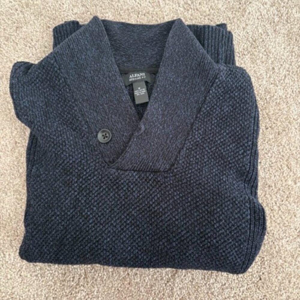 Alfani Navy Sweater Size M